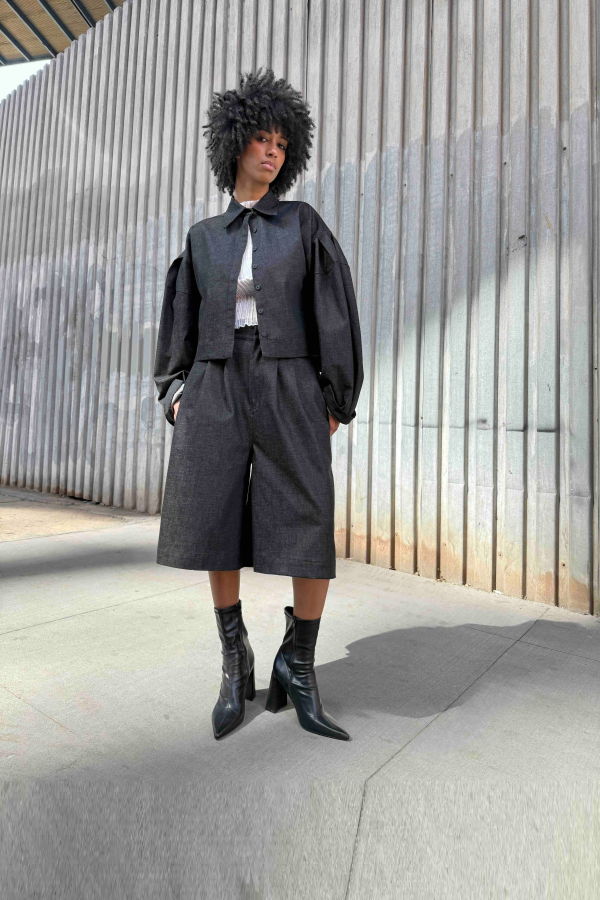 Yesaet Gebre Cropped Pant - 100% Cotton Twill