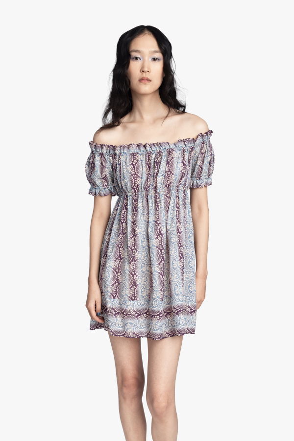 Anna Sui Ombre Ribbons Cotton Dress