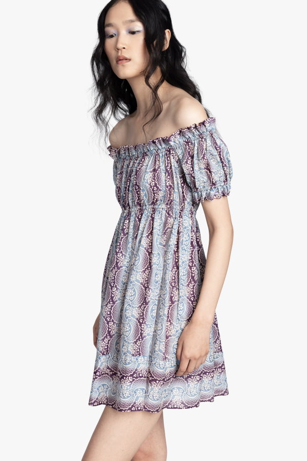 Anna Sui Ombre Ribbons Cotton Dress