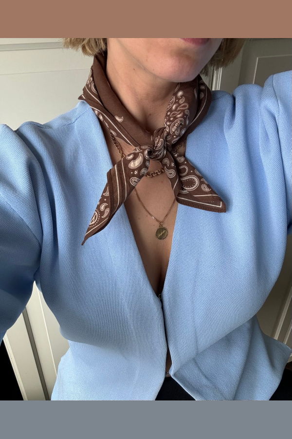 lescarf Cotton Paisley Scarf