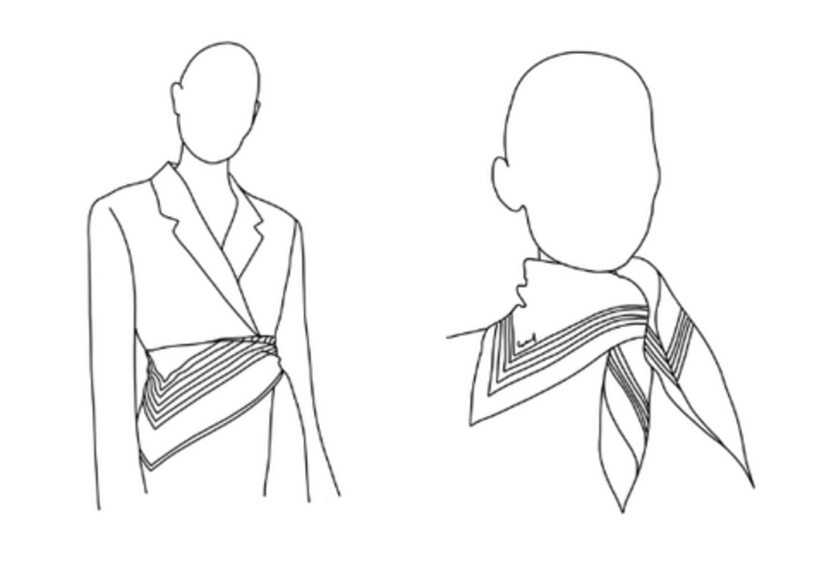 lescarf No.1 65cm Scarf - Image 6 of 7