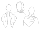 lescarf No.2 Scarf 90 cm - Thumbnail 5