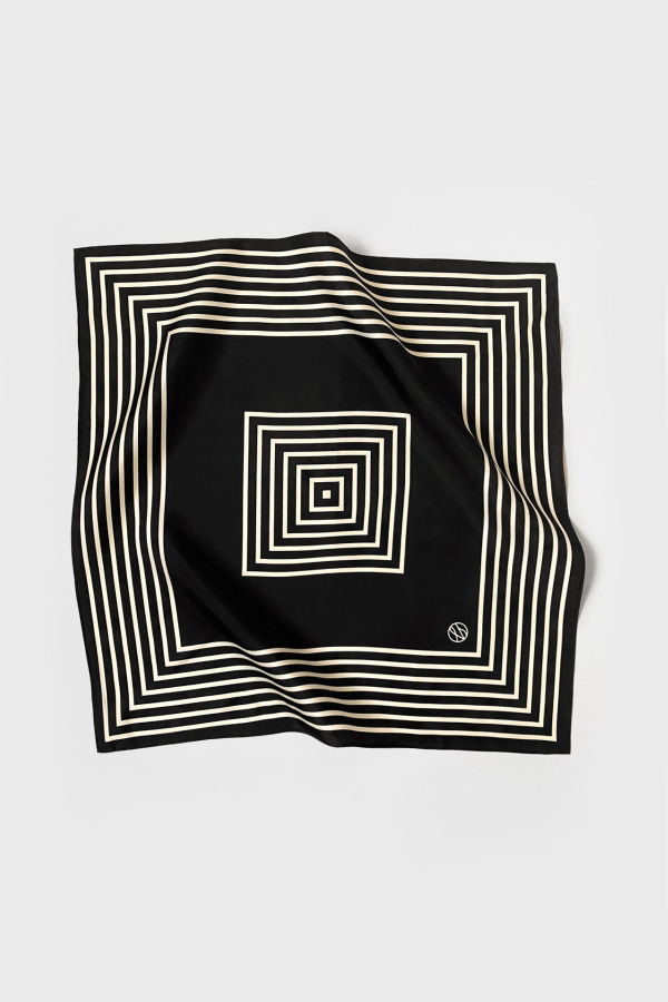 lescarf Striped Scarf 50cm