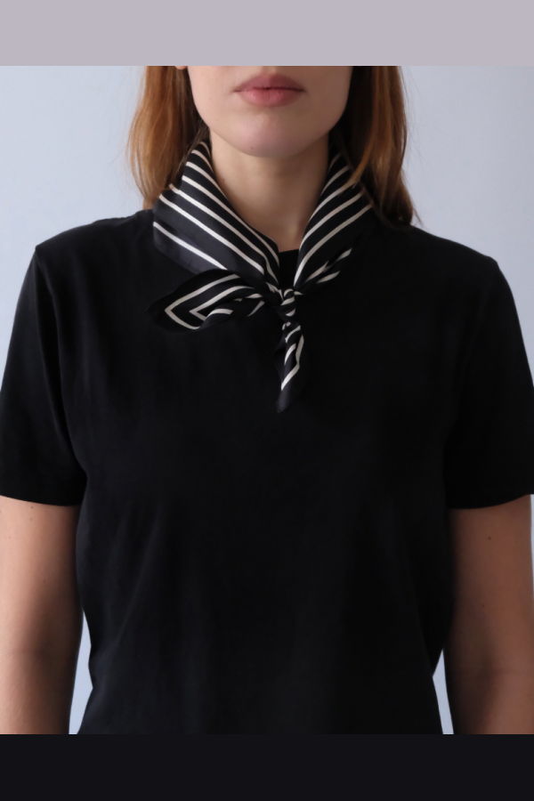 lescarf Striped Scarf 50cm