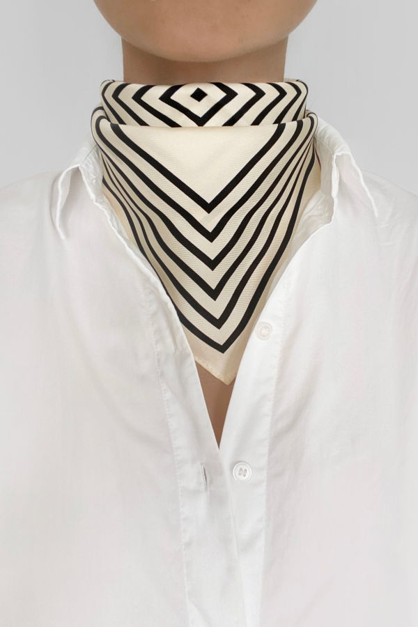 lescarf Striped Scarf