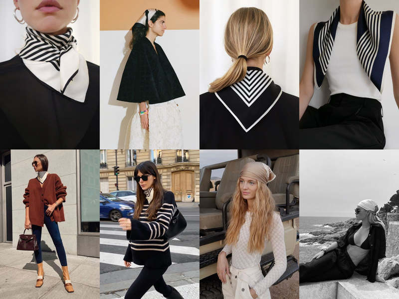 lescarf Striped Scarf