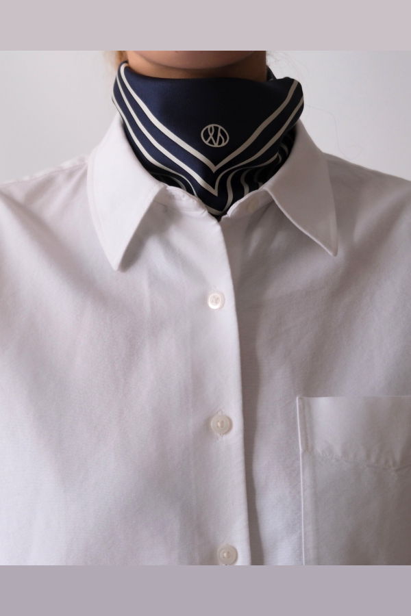 lescarf Striped Scarf 50 cm