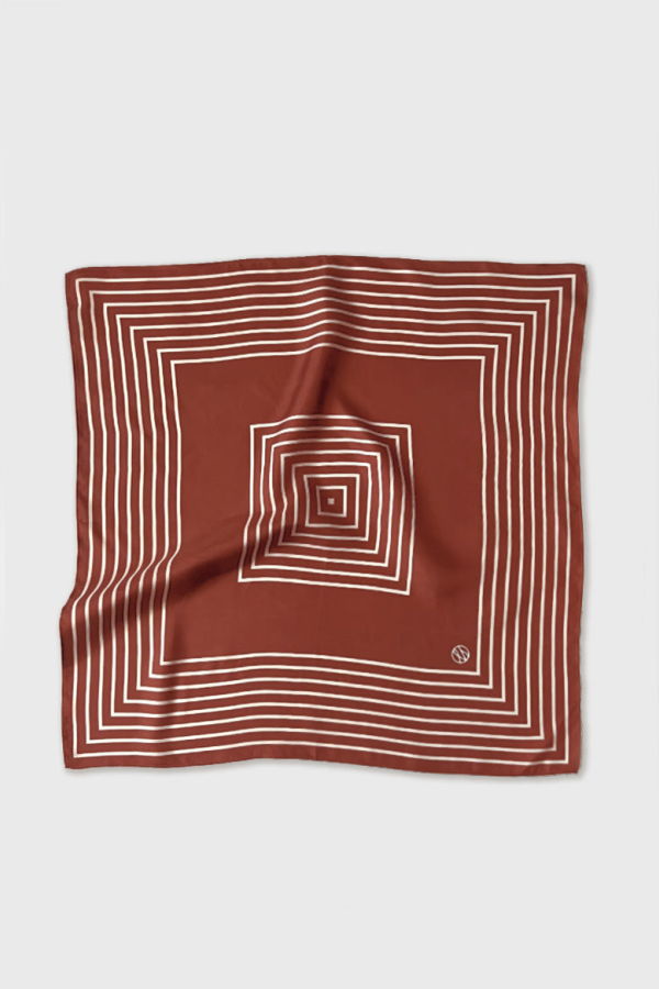 lescarf Striped Scarf 50 cm