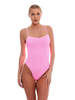 Love & Bikinis Monte Carlo One Piece Swimsuit - Strawberry Pink - Thumbnail 1