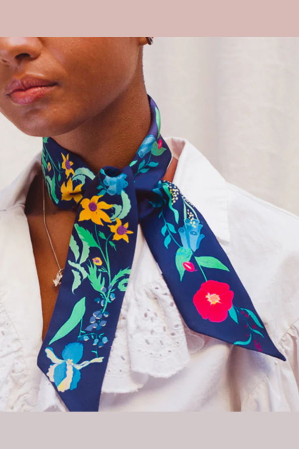 PETITJEAN PARIS Ribbon Scarf - Enchanted Wood