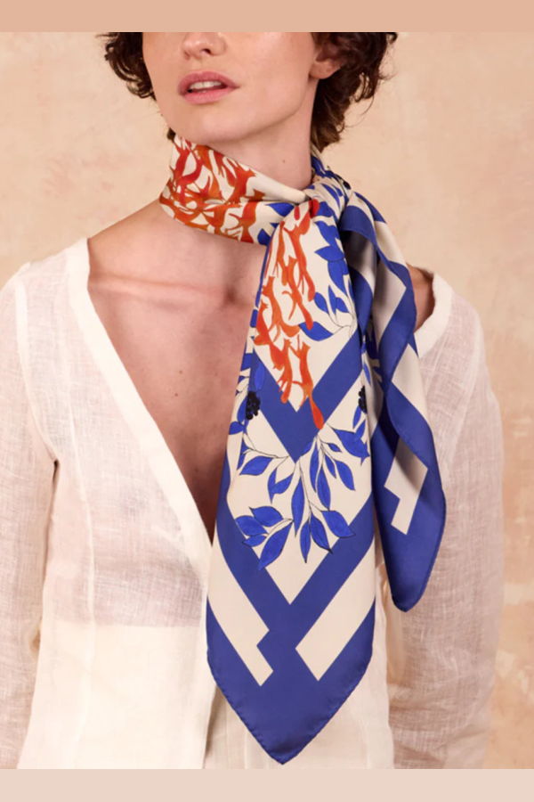 PETITJEAN PARIS Silk Carre Scarf - Pas De Deaux