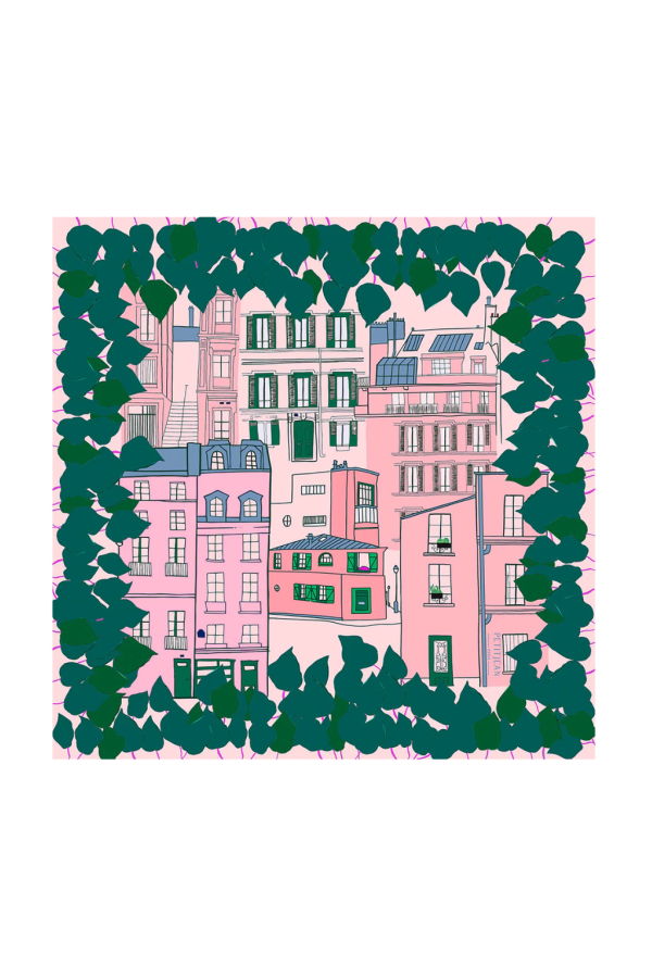 PETITJEAN PARIS Silk Carré Scarf - Montmartre