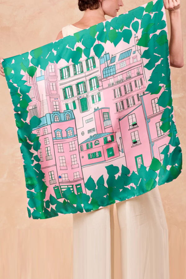 PETITJEAN PARIS Silk Carré Scarf - Montmartre