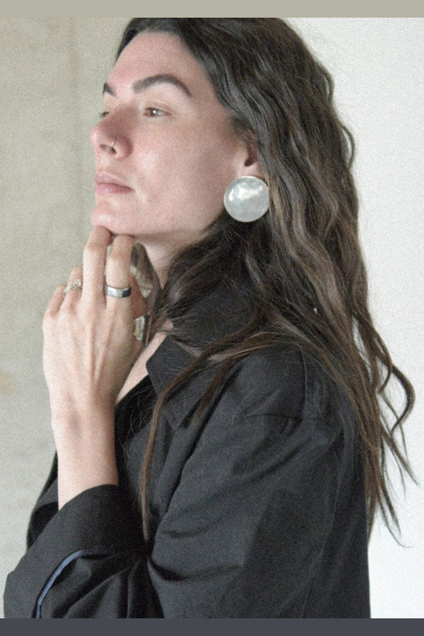 Studio Solíz Duo Sterling Silver Earrings