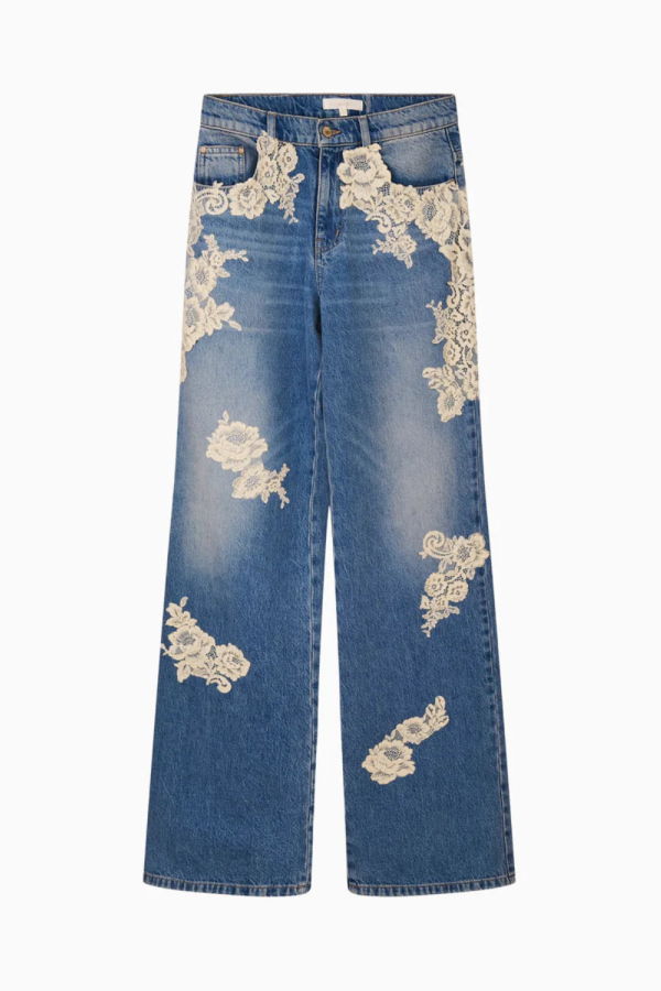 LoveShackFancy Bambie Jean - Faded Blue