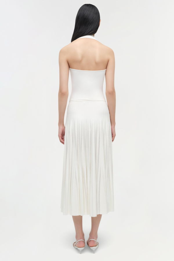 Jonathan Simkhai Chloe Knit Halter Tank - Ivory