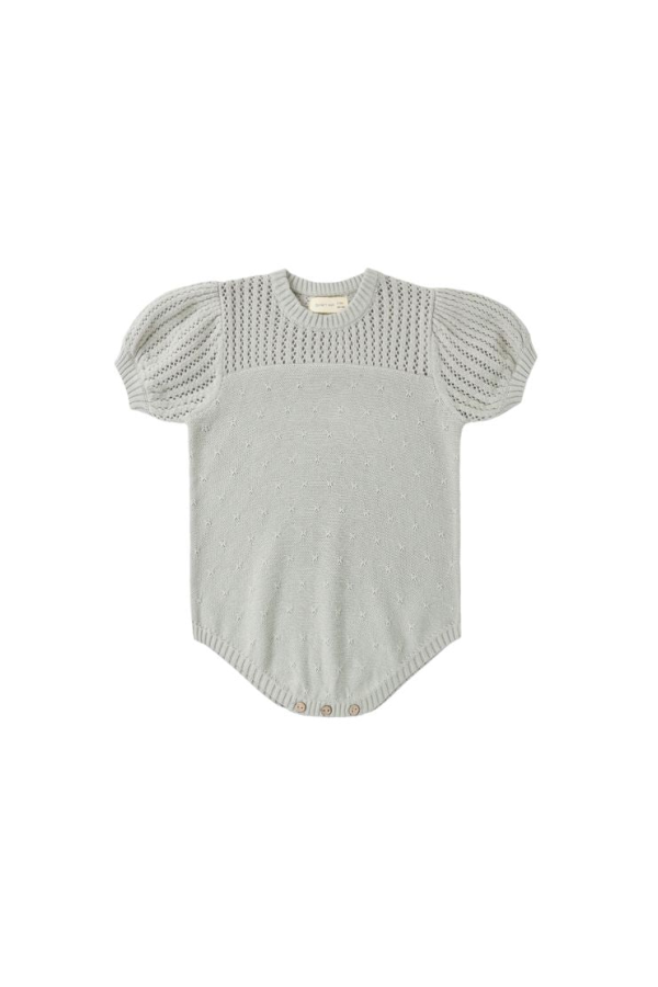 KIDS Quincy Mae Pointelle Knit Romper