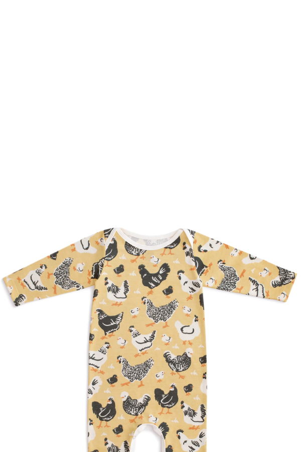 KIDS Winter Water Factory Long-Sleeve Romper - Chicken Family