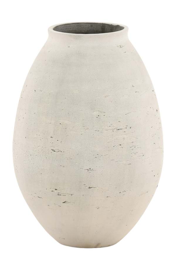 Dovetail Furniture Althea Cement Outdoor Vase - Antique White Dovetail Furniture Althea Cement Outdoor Vase - Antique White