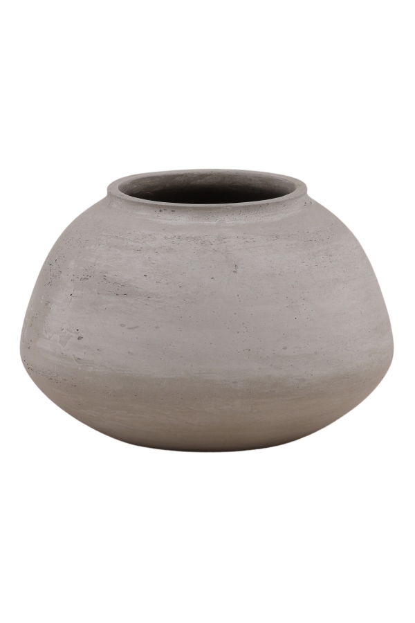 Dovetail Furniture Aria Cement Outdoor Vase - Natural