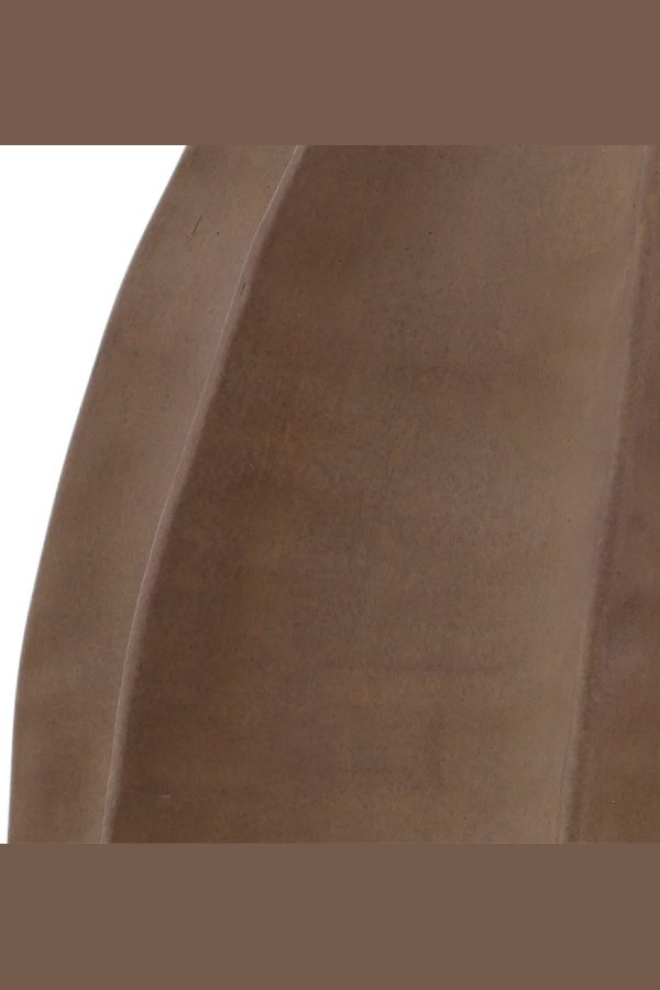 Dovetail Furniture Aritzia Ribbed Terracotta Decorative Vase - Light Brown