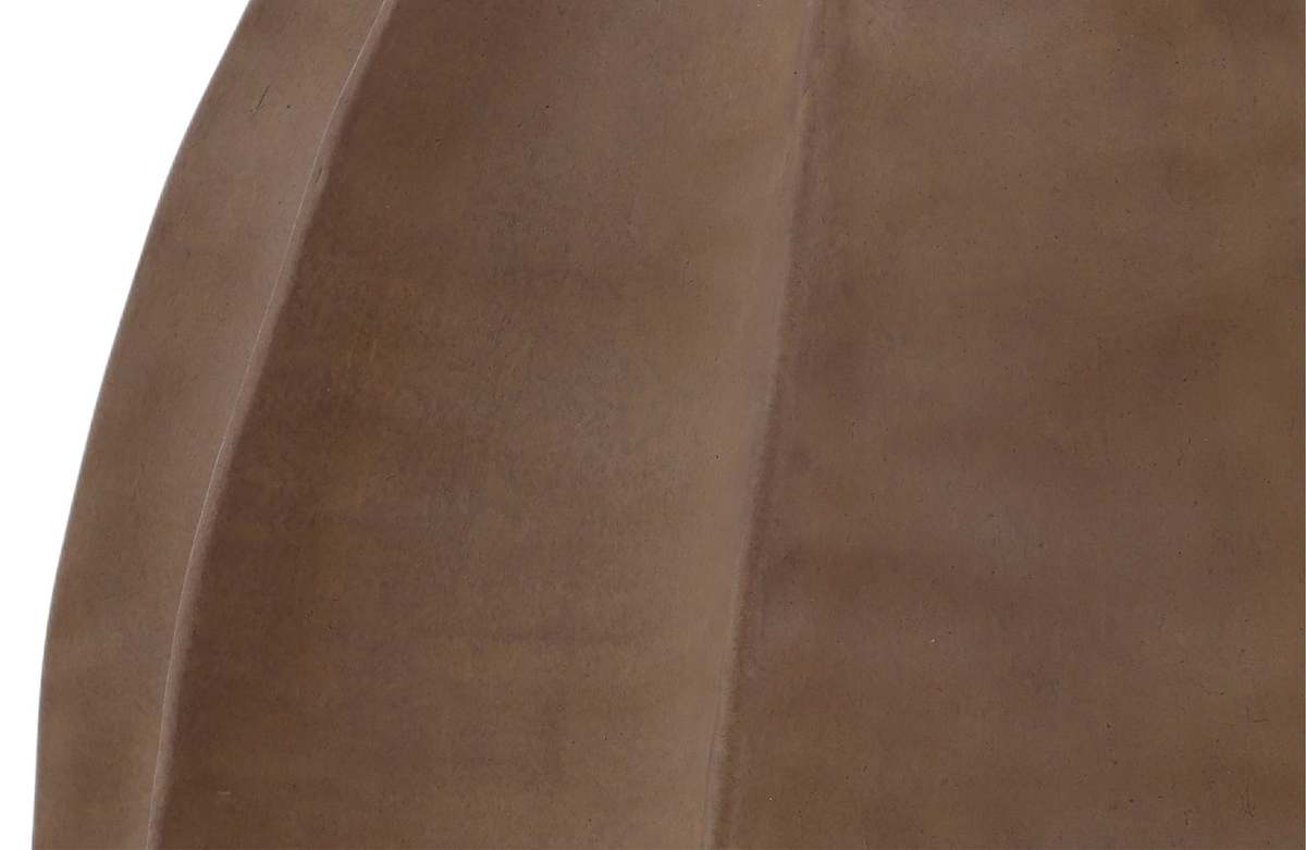 Dovetail Furniture Aritzia Ribbed Terracotta Decorative Vase - Light Brown - Image 2 of 3