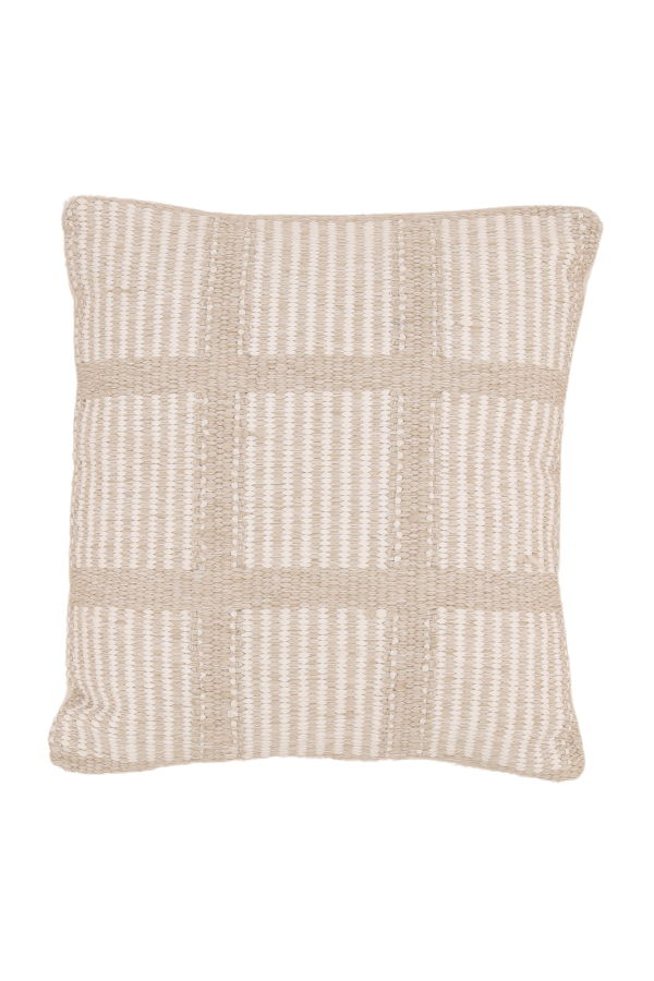 Dovetail Furniture Arlo Handwoven Olefin Outdoor Throw Pillow - Ivory
