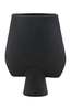 Dovetail Furniture Darius Sculptural Terracotta Decorative Vase - Black - Thumbnail 2
