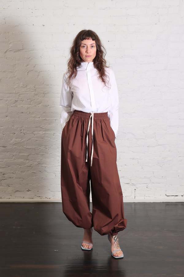 Alysi Balloon Pants - Choco