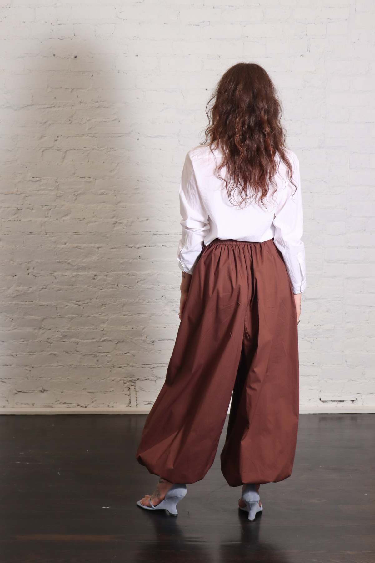Alysi Balloon Pants - Choco - Image 2 of 10