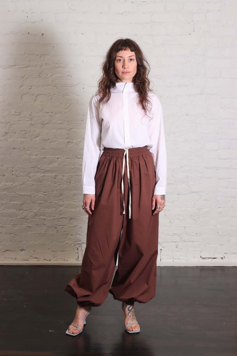 Alysi Balloon Pants - Choco