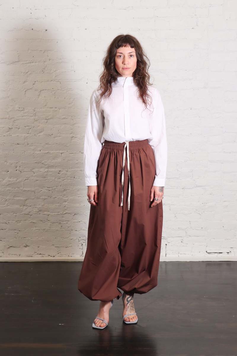 Alysi Balloon Pants - Choco