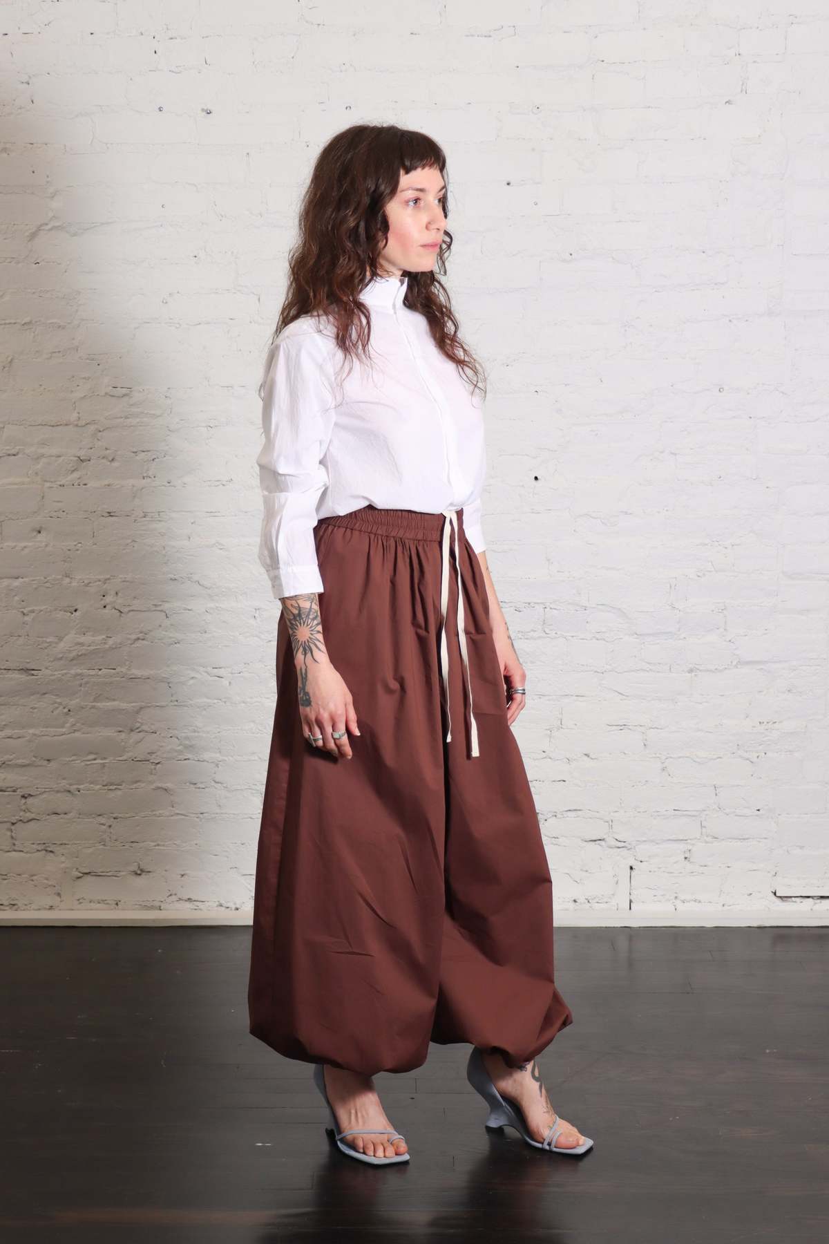 Alysi Balloon Pants - Choco - Image 6 of 10