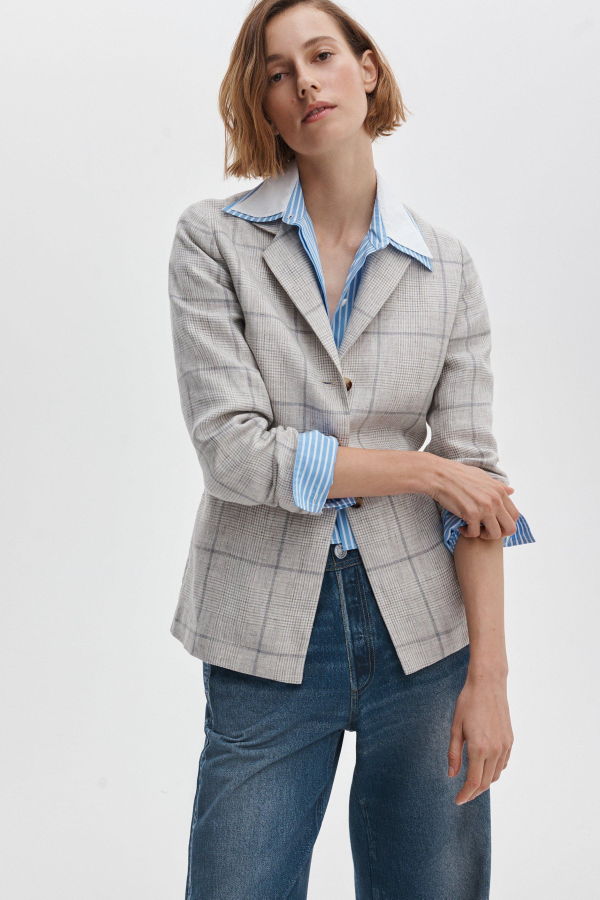 Rag & Bone Chappell Plaid Blazer