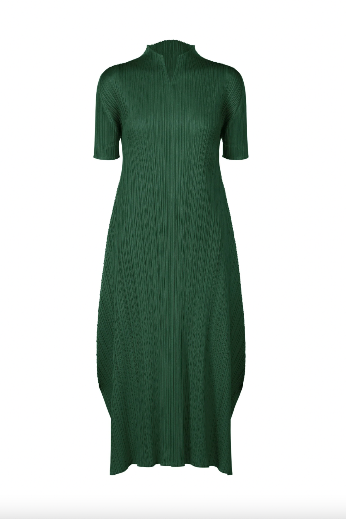 Pleats Please by Issey Miyake March Monthly Colors Dress - Dark Green - Image 1 of 1