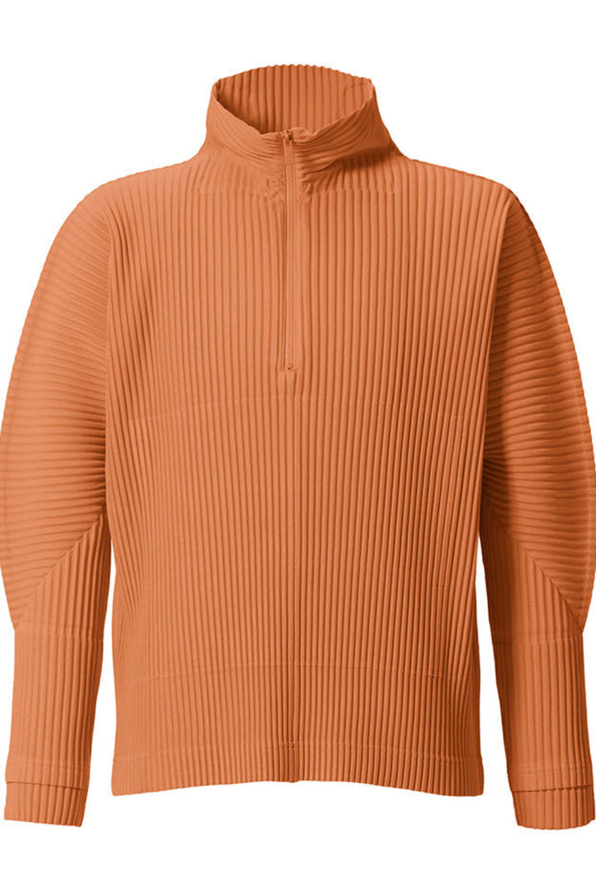 HOMME PLISSE ISSEY MIYAKE March Monthly Colors Quarter-Zip Top - Manarola Brick Brown - Image 1 of 1