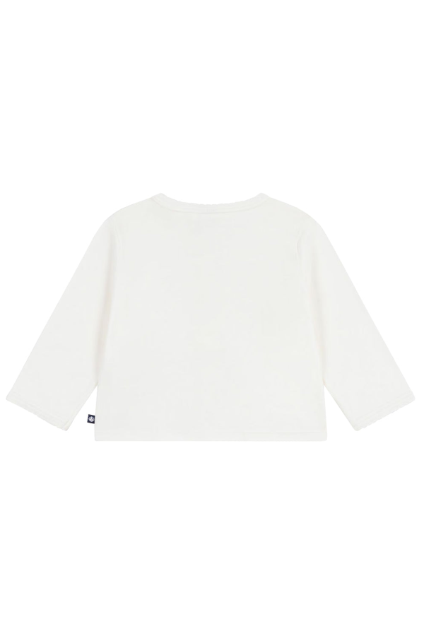 KIDS Petit Bateau Baby Knit Cardigan - White