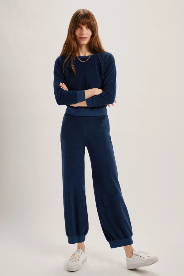 Suzie Kondi Tosk High Waist Harem Pants - Navy
