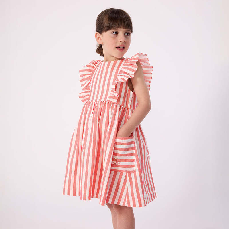 KIDS Petit Bateau Flamand Dress - Pink