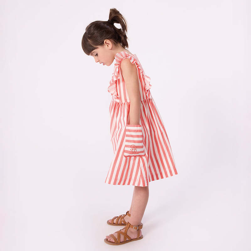KIDS Petit Bateau Flamand Dress - Pink