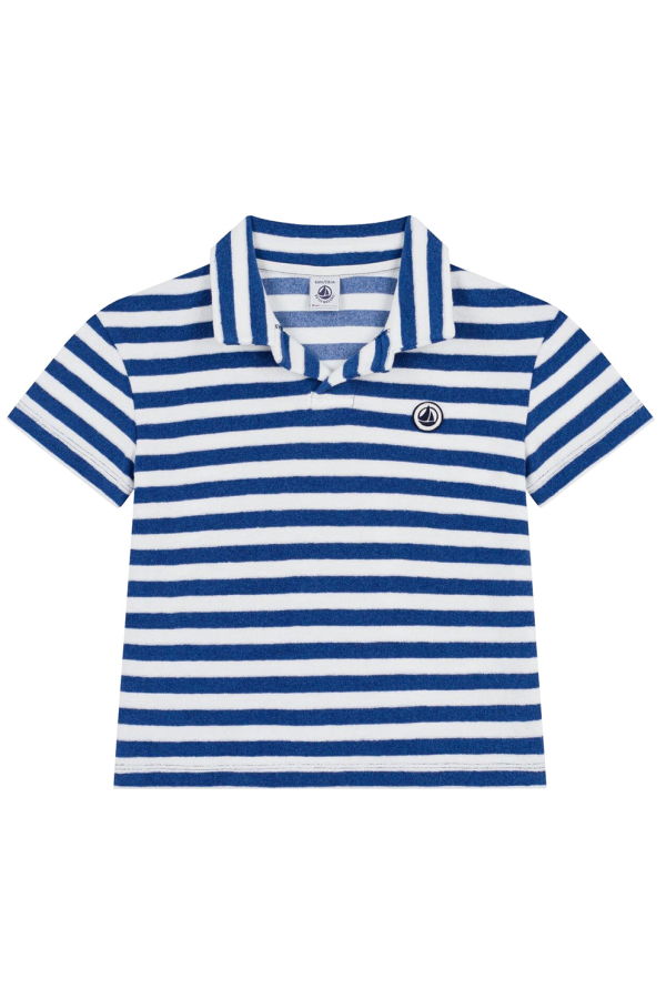 KIDS Petit Bateau Child Polo T-Shirt - Blue