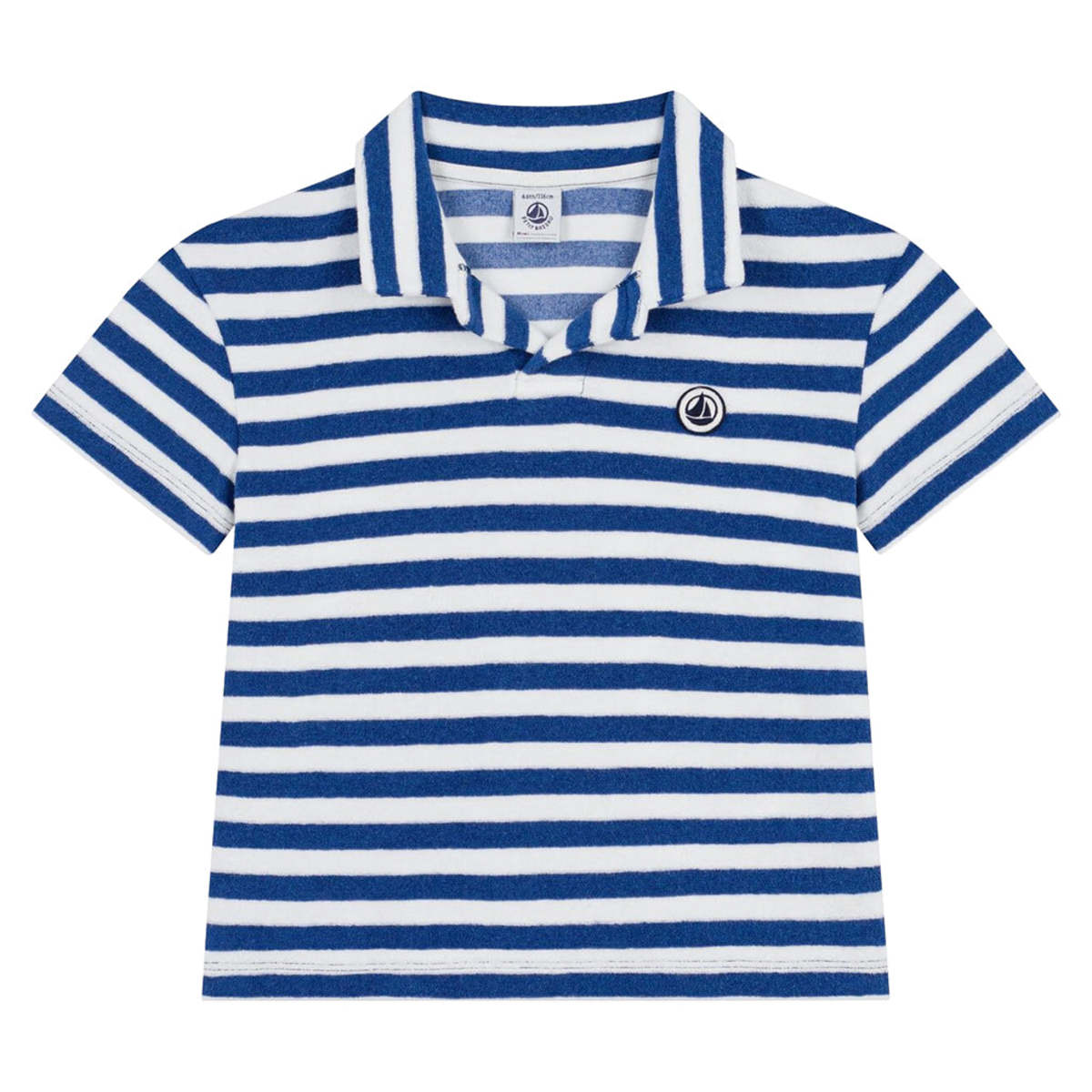 KIDS Petit Bateau Child Polo T-Shirt - Blue - Image 1 of 3