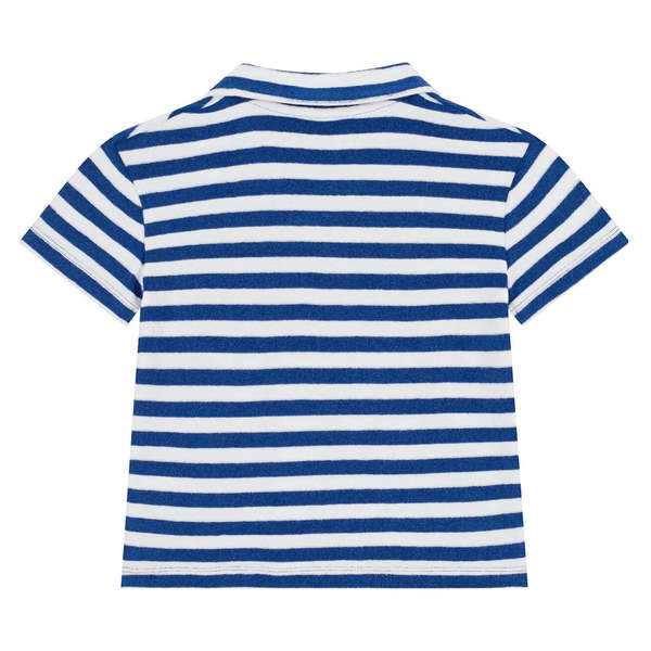 KIDS Petit Bateau Child Polo T-Shirt - Blue