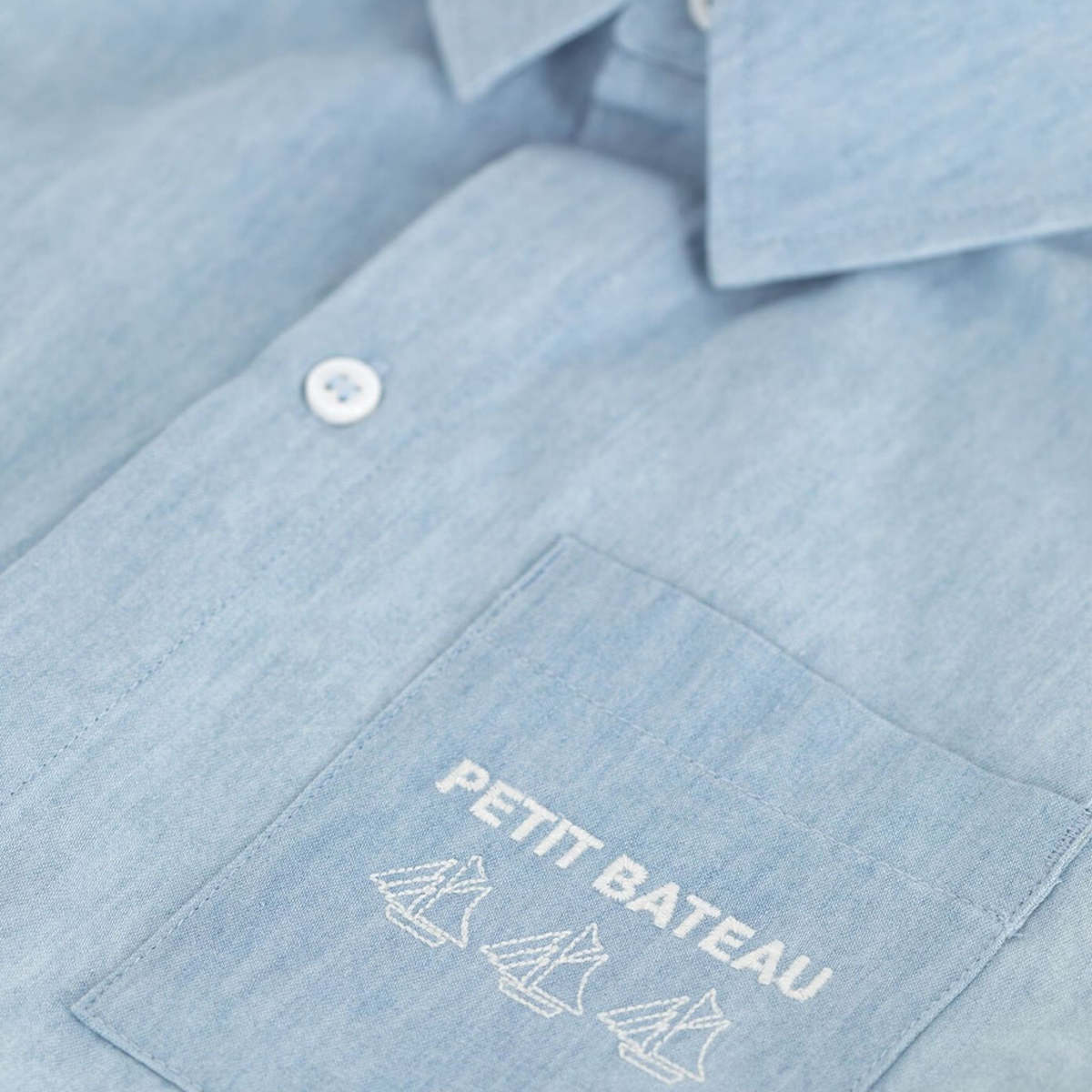 KIDS Petit Bateau Child Shirt - Blue - Image 3 of 6