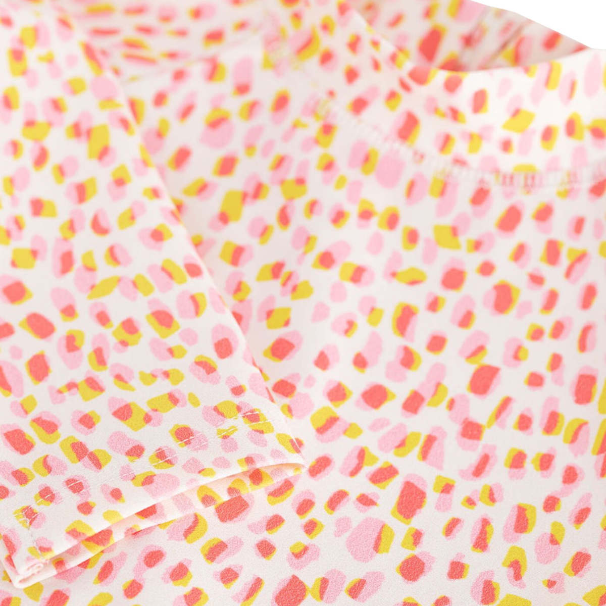KIDS Petit Bateau Pink And Yellow Dot Print Swimsuit - Image 3 of 6