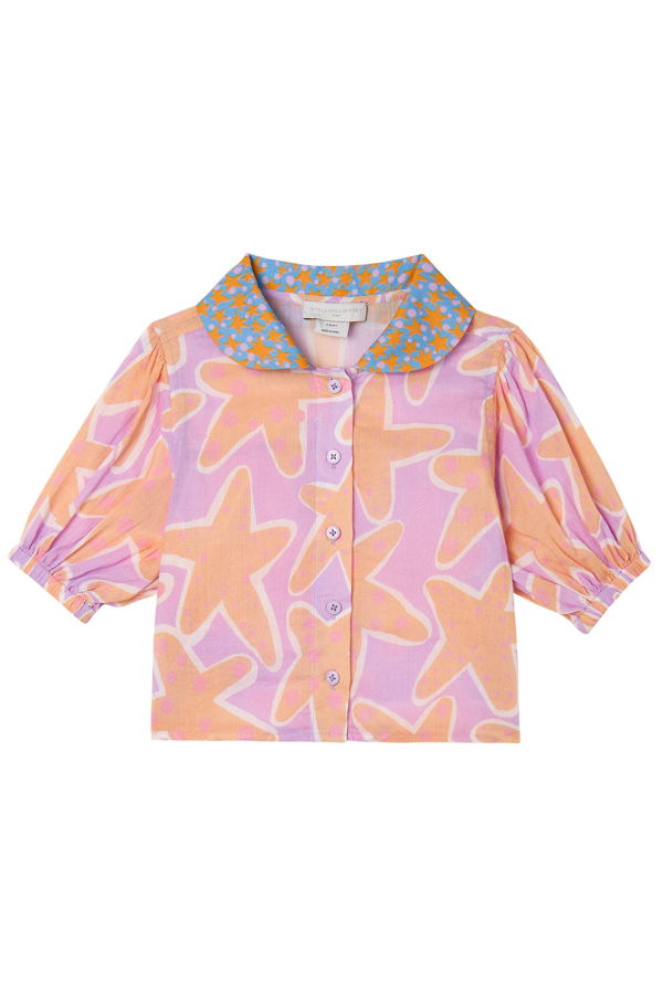 KIDS STELLA MCCARTNEY Starfish Print Blouse - Purple