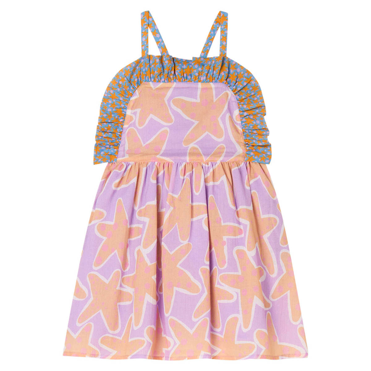 KIDS STELLA MCCARTNEY Child Starfish Print Dress - Pink - Image 1 of 1