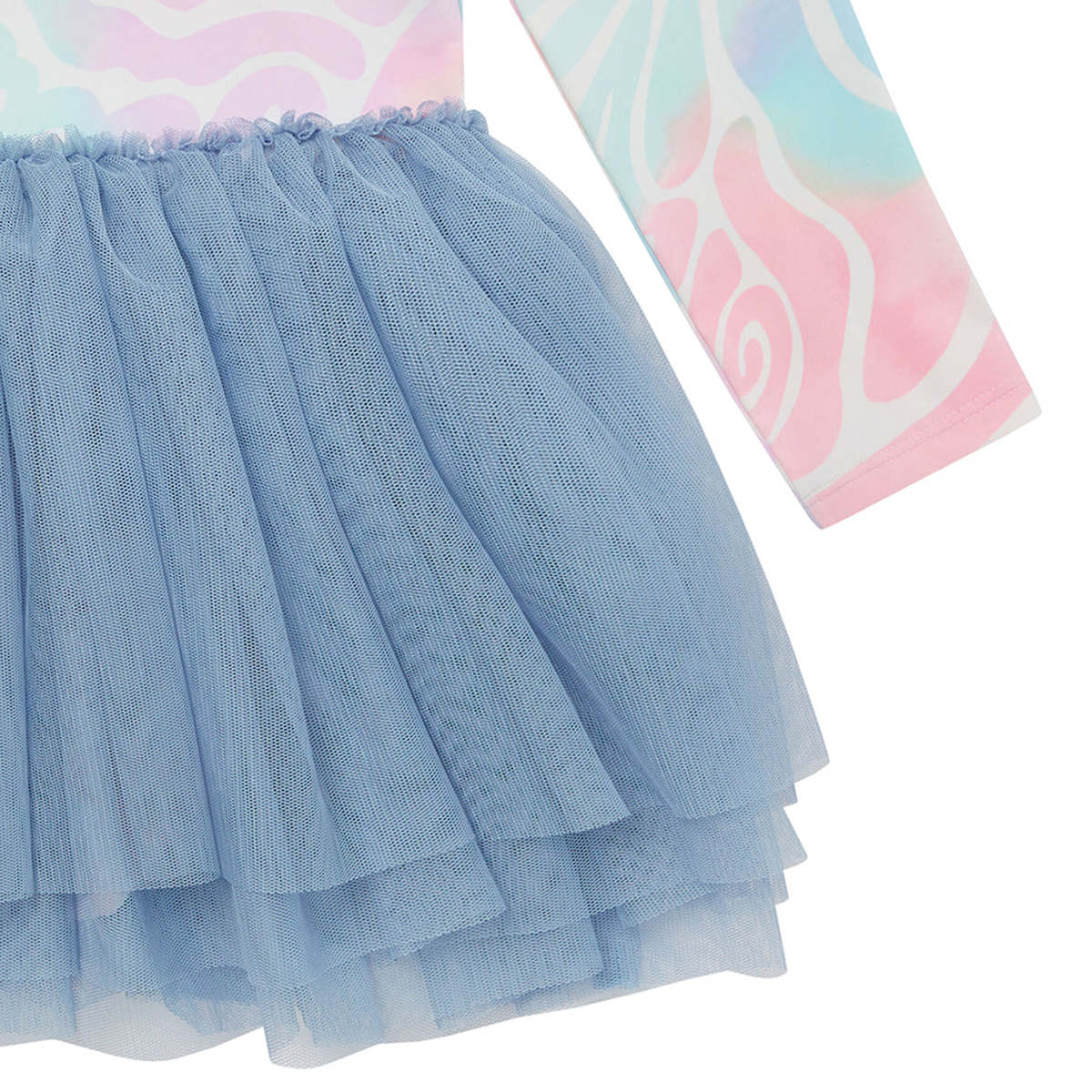 KIDS STELLA MCCARTNEY Tie Dye Wave Print Leotard Dress - Multicolour - Image 4 of 4