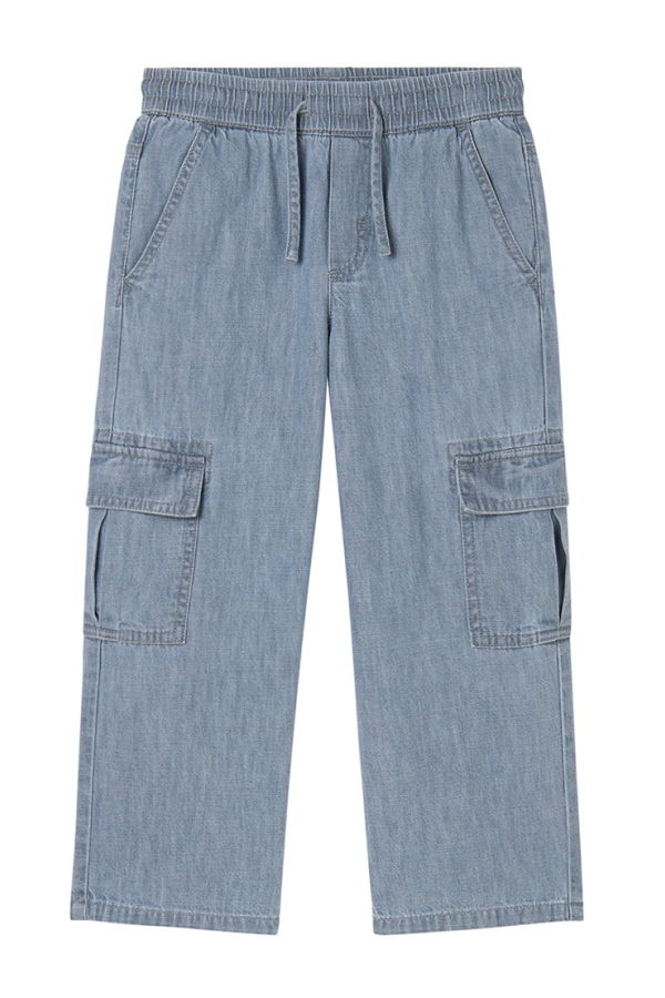 KIDS STELLA MCCARTNEY Child Denim Cargo Pants - Blue