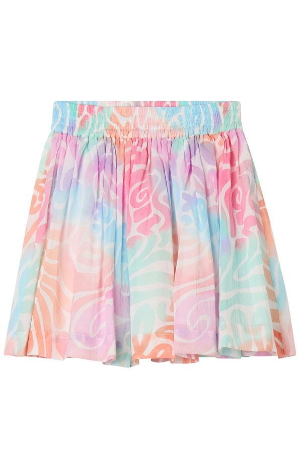 KIDS STELLA MCCARTNEY Tie Dye Wave Print Skirt - Multicolour